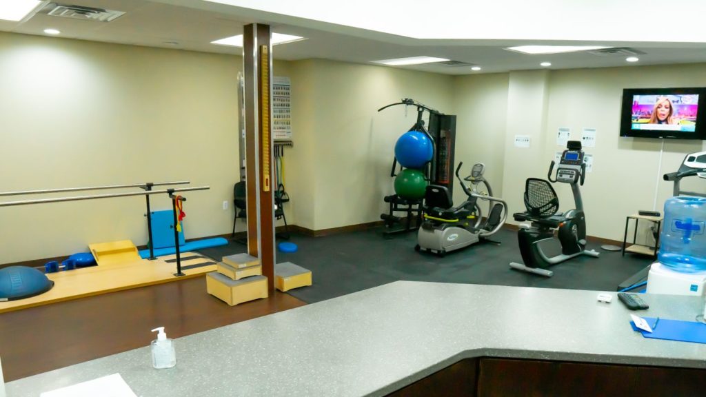 Exercise gym area